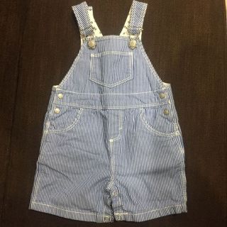 プチバトー(PETIT BATEAU)の＊お値下げしました＊【6m】ジョージ王子着用 ヒッコリーサロペット(カバーオール)