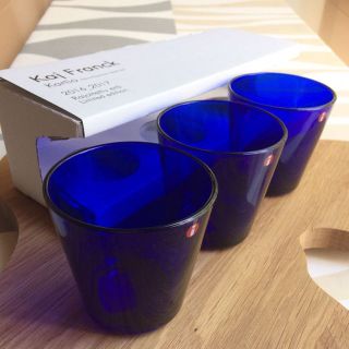 イッタラ(iittala)の新品 限定品 3個セット iittala カルティオ タンブラー コバルトブルー(食器)