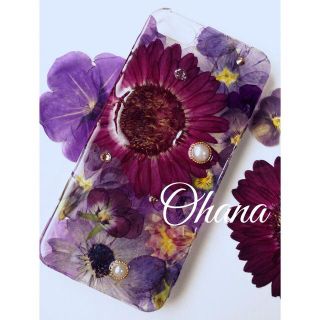 秋色押し花iphoneケース(モバイルケース/カバー)