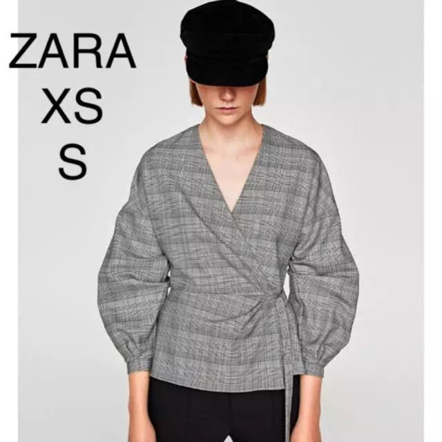 ZARA(ザラ)のZARAチェックブラウス レディースのトップス(シャツ/ブラウス(長袖/七分))の商品写真