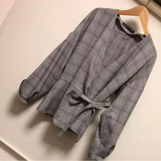 ザラ(ZARA)のZARAチェックブラウス(シャツ/ブラウス(長袖/七分))