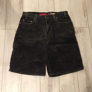 リーバイス(Levi's)のリーバイス シルバータブ ショーツ 黒 w33 loose(ショートパンツ)