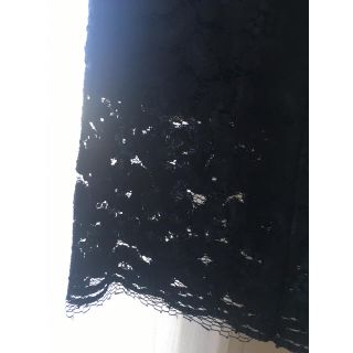 ラウンジドレス(Loungedress)の【値下げ◎様専用】Loungedress レースペンシルスカート ネイビー(ひざ丈スカート)