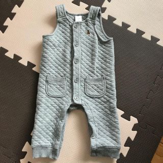 ベビーギャップ(babyGAP)のグレーキルティングオーバーオール 70 GAP(ロンパース)