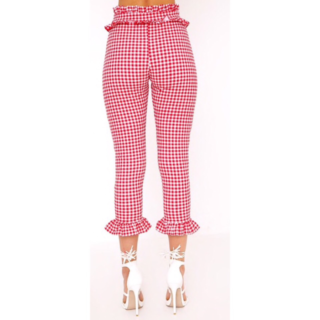 ★50%off★PRETTY LITTLE THING★GINGHAM PANT レディースのパンツ(クロップドパンツ)の商品写真