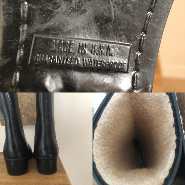 Yves Saint Laurent Beaute(イヴサンローランボーテ)のDead！80年代vintageレインブーツ【23cm】usaブラック レディースの靴/シューズ(レインブーツ/長靴)の商品写真