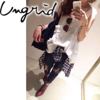 アングリッド(Ungrid)のポケットフリルタンク(タンクトップ)