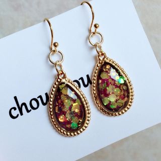 ■ キラキラ♡ドロップ ピアス/イヤリング ■(イヤリング)