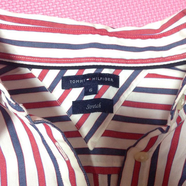 TOMMY HILFIGER(トミーヒルフィガー)のavx88様専用☆TOMMYHILFIGER☆ストライプブラウス レディースのトップス(その他)の商品写真