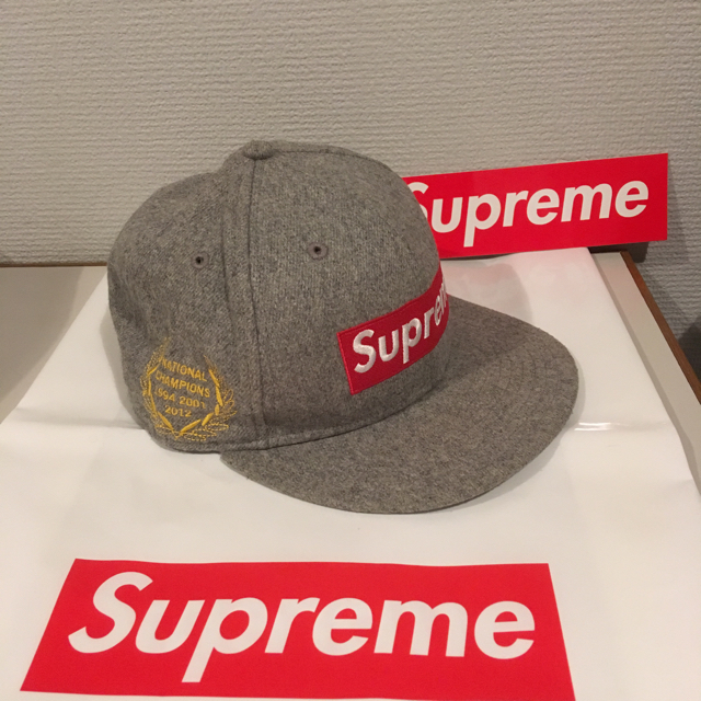 supreme Box logo cap 【グレー】NEW ERA