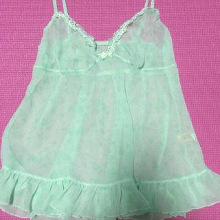 チュチュアンナ(tutuanna)のグリーンキャミソール♡ほりたん様専用(ルームウェア)