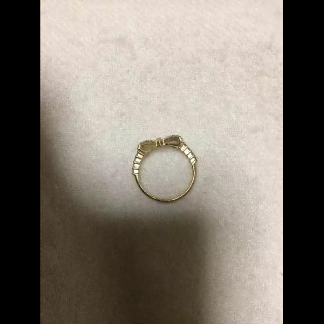 K18 ダイヤ0.5カラット リボンパヴェリング レディースのアクセサリー(リング(指輪))の商品写真