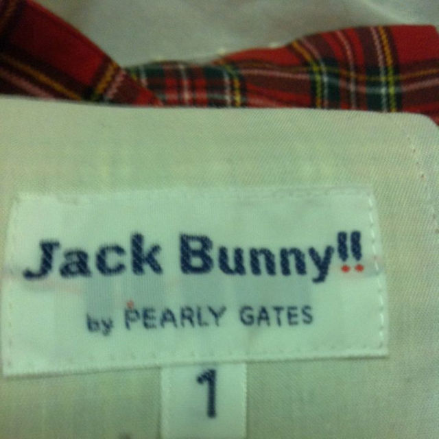 PEARLY GATES(パーリーゲイツ)のパーリーゲーツ  Jack Bunny!!  赤チェックパンツ スポーツ/アウトドアのゴルフ(その他)の商品写真