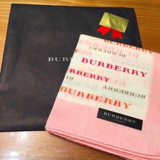 バーバリー(BURBERRY)のバーバリーハンカチ(BURBERRYロゴ柄)(ハンカチ)