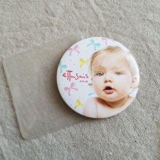 エテュセ(ettusais)の非売品☆エテュセ　缶バッチ風Babyミラー(ミラー)