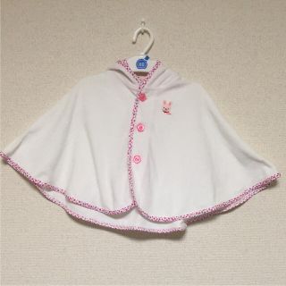 ミキハウス(mikihouse)の新品 ミキハウス  ポンチョ 70 80 90 子供服 女の子(その他)