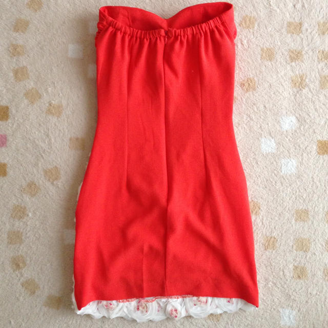 シフォンのバラのミニワンピドレス レディースのフォーマル/ドレス(その他ドレス)の商品写真
