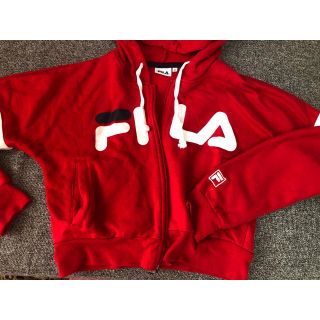 フィラ(FILA)のFILA パーカー スウェット 赤(パーカー)