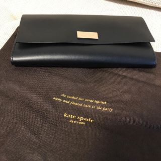 ケイトスペードニューヨーク(kate spade new york)のKate spade New York レザークラッチバッグ ブラック(クラッチバッグ)