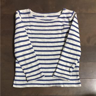 ムジルシリョウヒン(MUJI (無印良品))の90㎝  無印良品  ボーダー カットソー(Tシャツ/カットソー)