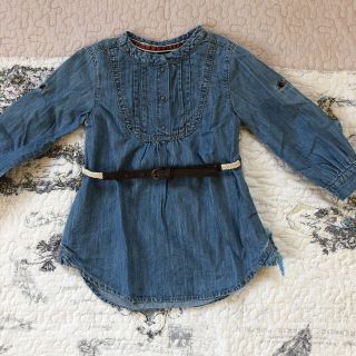 ザラキッズ(ZARA KIDS)のZARA  baby  デニムワンピース80(ワンピース)