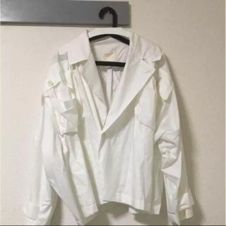 アンユーズド(UNUSED)のネオンサイン neon sign baggy jacket ホワイト  (ブルゾン)