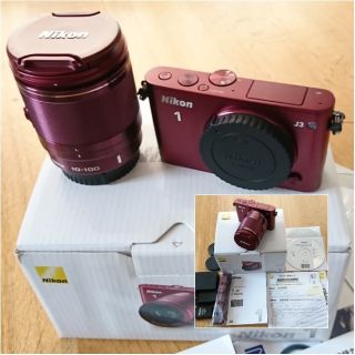 ニコン(Nikon)のNIKKOR VR 小型10倍ズームレンズ ＆Nikon 1 J3 ミラーレス(レンズ(ズーム))