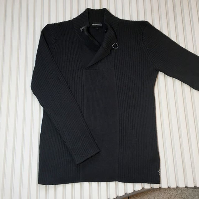 【福袋セール】 Emporio Armani - ルカク様専用 EMPORIO ARMANIセーター サイズ54ブラック ニット/セーター