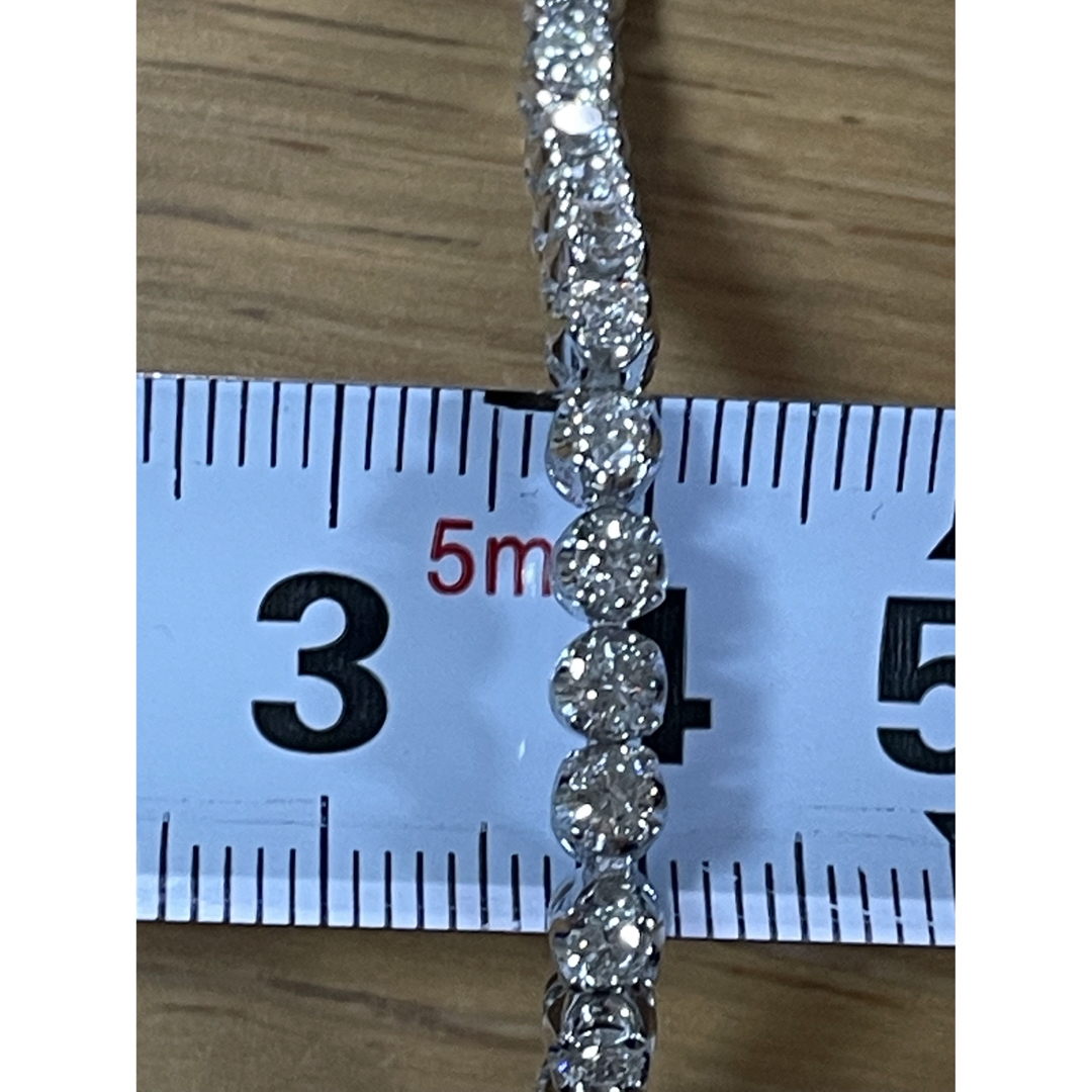 ツツミK18テニスブレスレット1ct 約18.5cm