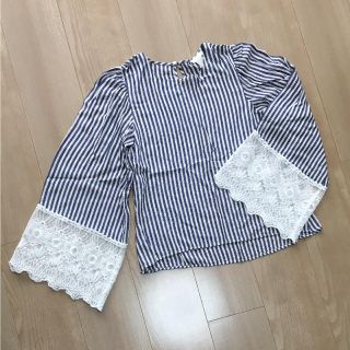 エイチアンドエム(H&M)のH&M ストライプブラウス(シャツ/ブラウス(長袖/七分))