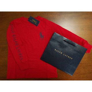 ポロラルフローレン(POLO RALPH LAUREN)のラルフローレン ビッグポニー 長袖 Tシャツ ロンＴ 赤 120cm サイズ6(Tシャツ/カットソー)