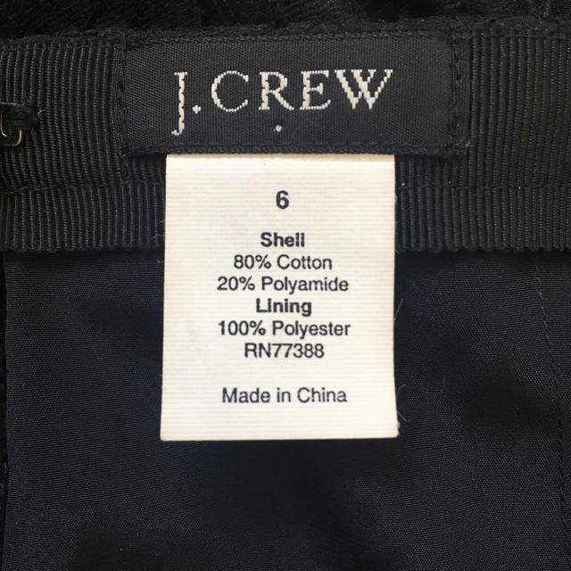 J.Crew(ジェイクルー)の黒レース タイトスカート レディースのスカート(ひざ丈スカート)の商品写真