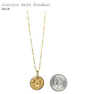 シュプリーム(Supreme)のSupreme Justice Gold Pendant 14K ネックレス(ネックレス)