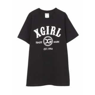 エックスガール(X-girl)のx-girl 半袖Tシャツ　エックスガール　カットソー　黒　サイズ2(Tシャツ(半袖/袖なし))