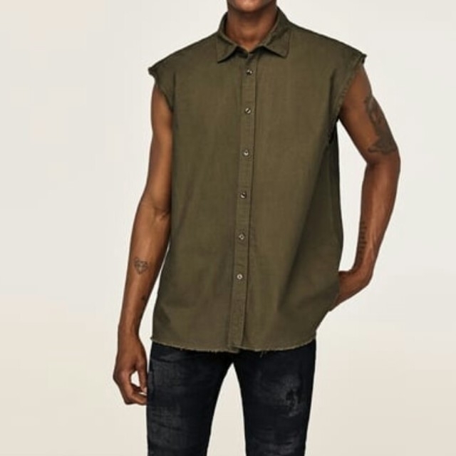 ZARA(ザラ)の新品 ZARA ノースリーブ S メンズのトップス(Tシャツ/カットソー(半袖/袖なし))の商品写真