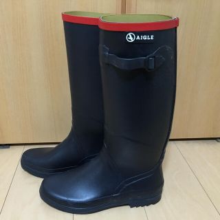 エーグル(AIGLE)の AIGLE エーグル シャンタベル ラバー ブーツ マリン 38(レインブーツ/長靴)