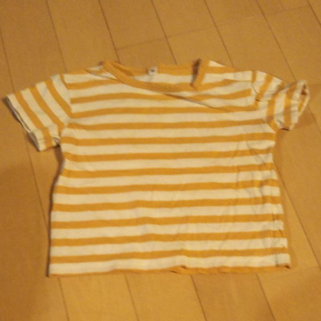 MUJI (無印良品)(ムジルシリョウヒン)の値下げ　無印良品　ボーダー　2枚セット　半袖Tシャツ キッズ/ベビー/マタニティのベビー服(~85cm)(その他)の商品写真