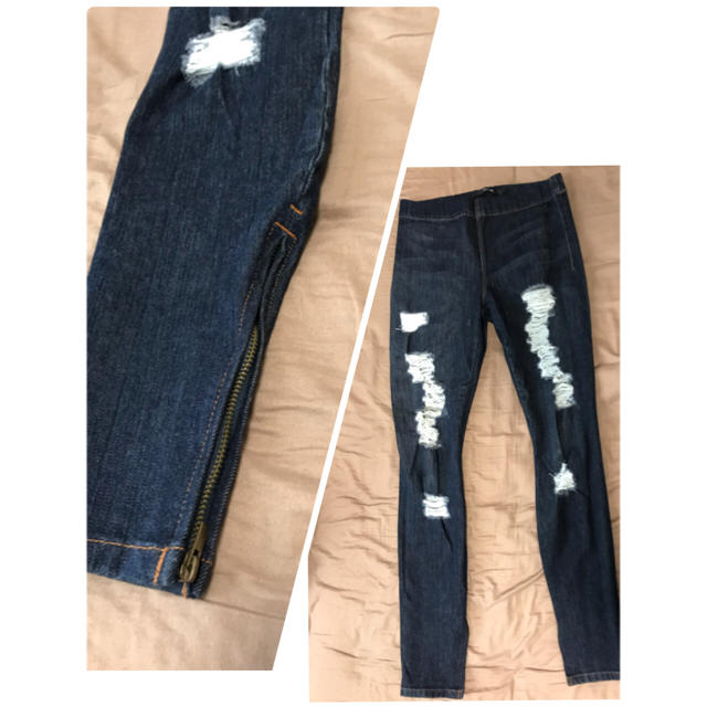 JOE’S JEANS(ジョーズジーンズ)のJOE'S jeans クラッシュデニム スキニー レギンス 2枚セット レディースのパンツ(デニム/ジーンズ)の商品写真