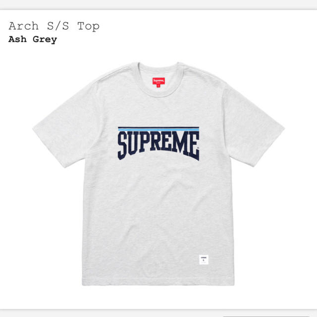 Supreme(シュプリーム)のSupreme Arch S/S Top Tee グレー XL Tシャツ メンズのトップス(Tシャツ/カットソー(半袖/袖なし))の商品写真