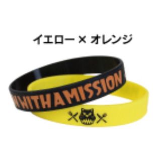 マンウィズアミッション(MAN WITH A MISSION)のMAN WITH A MISSION ラバーバンド イエロー×オレンジ新品未開封(ミュージシャン)