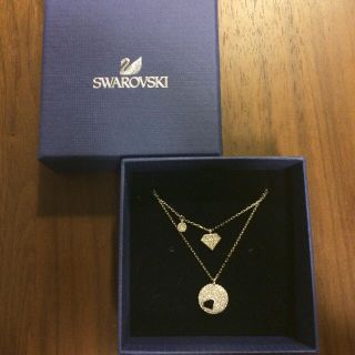 スワロフスキー(SWAROVSKI)の★ちびなな様★  スワロフスキー 2連ネックレス ノベルティ(ネックレス)