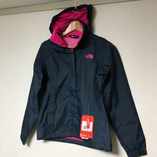 ザノースフェイス(THE NORTH FACE)の★海外限定ノースフェイスマウンテンパーカー紺ピンクS★ウインドブレーカー★防水(ナイロンジャケット)