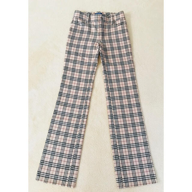 BURBERRY BLUE LABEL(バーバリーブルーレーベル)のトレンド！バーバリーロンドン チェック柄パンツ レディス 34 レディースのパンツ(カジュアルパンツ)の商品写真