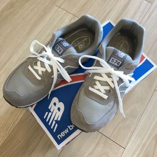 ニューバランス(New Balance)の【美品】1度履きのみ！！ニューバランス 574(スニーカー)