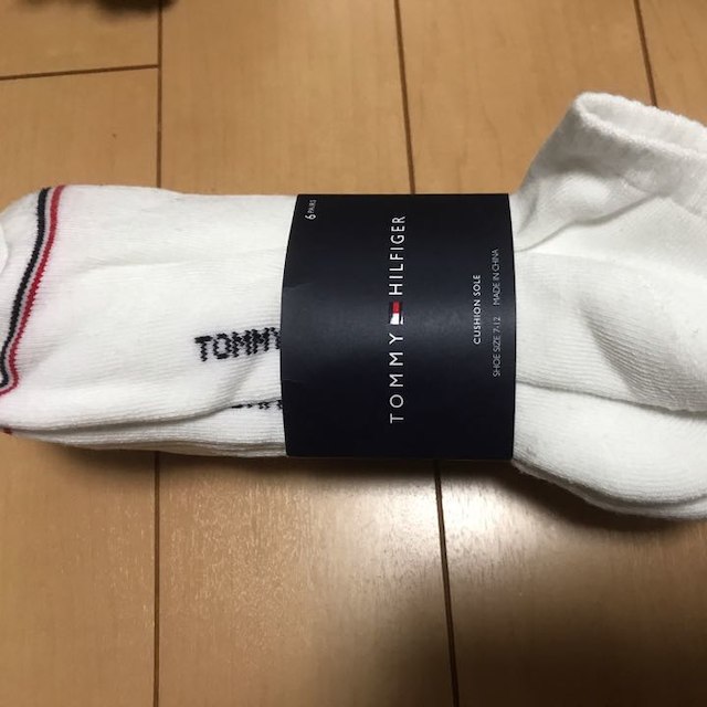 TOMMY HILFIGER(トミーヒルフィガー)の送料無料！トミーヒルフィガー靴下6足セット 24-28 メンズのレッグウェア(その他)の商品写真