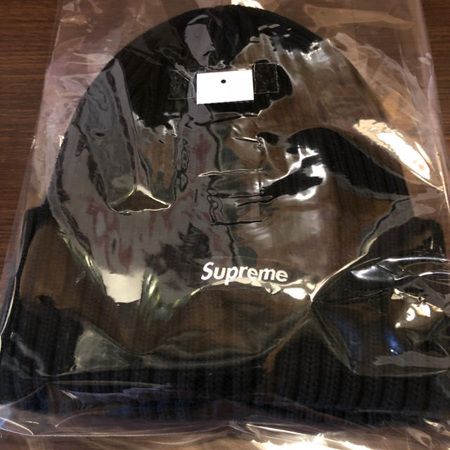 supreme 18ss ビーニー ニット帽 黒