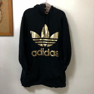 アディダス(adidas)のadidas originals 黒×金(パーカー)