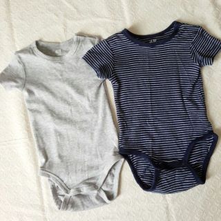 エイチアンドエム(H&M)のH&M＊半袖ボディ2set　size4-6m(パジャマ)