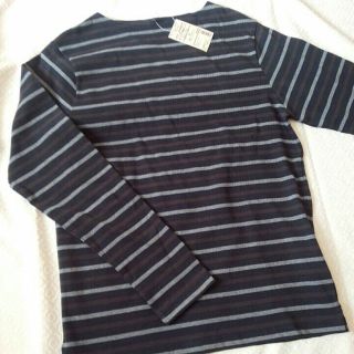 ムジルシリョウヒン(MUJI (無印良品))の新品未使用！無印良品＊ボーダーカットソー　size M(その他)