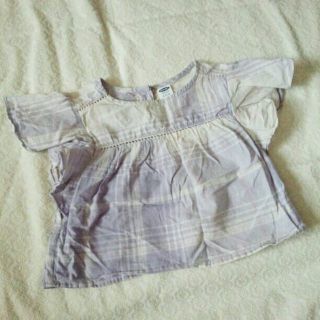 オールドネイビー(Old Navy)のオールドネイビー＊フリル袖ブラウス　size6-12(その他)